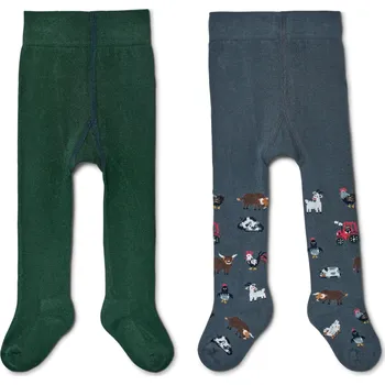 Tchibo Dětské punčocháče 2 páry modré 122/128