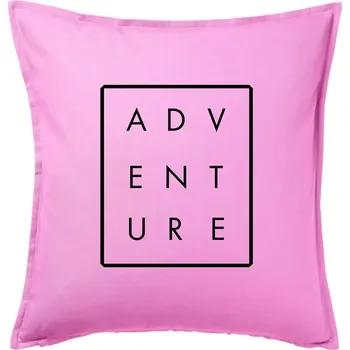 Polštář Adventure obdelník - Polštář 50x50 - 50x50 - Pouze potah ( Růžová )