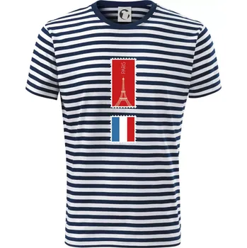 Pánská móda Paříž známka barevná - Triko na vodu - 2XL ( Prouhovaná )