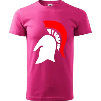 Pánská móda Řím Sparta helma - Klasické pánské triko vyšší gramáže - M ( Purpurová )