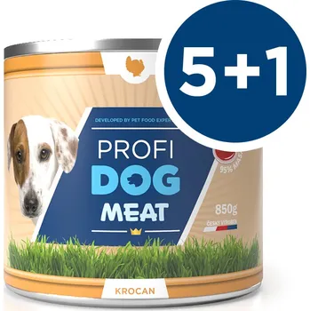 Krmivo pro psa PROFIDOG konzerva krocan 850g 5 + 1 ZDARMA