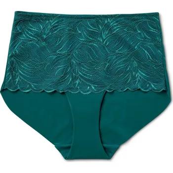 Kalhotky 701790 - Tchibo - Mírně tvarující kalhotky s vysokým pasem - pro ženy - vel. L 44/46 - barva: zelená