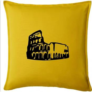 Polštář Itálie Koloseum - Polštář 50x50 - 50x50 - Pouze potah ( Žlutá )