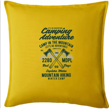 Polštář Camping Adventure Mountain hiking - Polštář 50x50 - 50x50 - Pouze potah ( Žlutá )