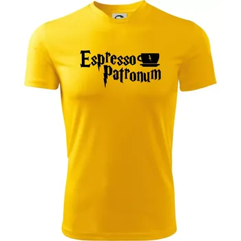 Chlapecké tričko Harry - Espresso Patronum - Dětské triko sportovní (dresovina) - 146 cm/10 let ( Žlutá )
