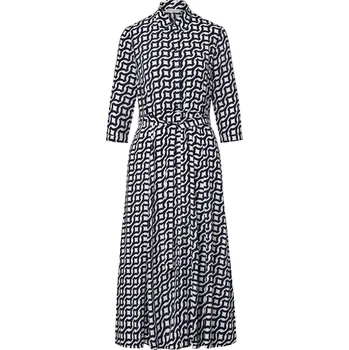 Dámské šaty 697902 - Tchibo - Košilové šaty s potiskem - pro ženy - vel. 42 - barva: modrá/s potiskem