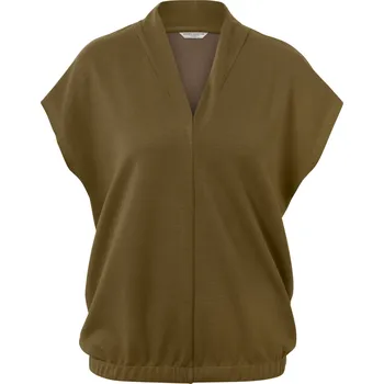 Dámské tričko 684466 - Tchibo - Halenkové tričko s výstřihem do V - pro ženy - vel. L 44/46 - barva: zelená