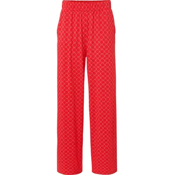 Dámské kalhoty 681543 - Tchibo - Kalhoty se širokými nohavicemi s potiskem - pro ženy - vel. L 44/46 - barva: bílá/s potiskem