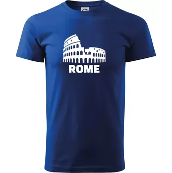 Pánské tričko Italy Koloseum Rome - Triko extra velké (5-8XL) - 8XL ( Královská modrá )