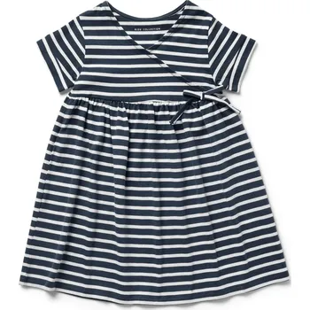 Dívčí šaty 700826 - Tchibo - Dívčí žerzejové šaty - pro dívky - vel. 122/128 - barva: modrá/s proužky