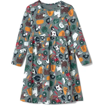 Kojenecké šaty 669280 - Tchibo - Žerzejové šaty pro miminka - pro miminko - vel. 62/68 - barva: modrá