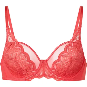 Podprsenka 663802 - Tchibo - Podprsenka s kosticemi a krajkou - pro ženy - vel. 85C - barva: červená