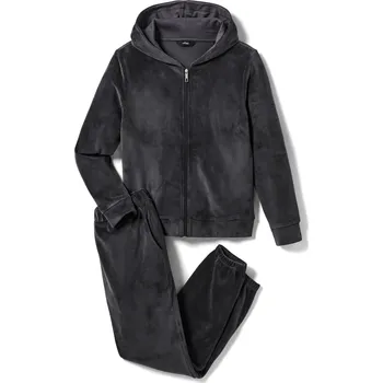 670522 - Tchibo - Domácí souprava z plyšové pleteniny - pro ženy - vel. M 40/42 - barva: šedá