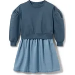 687940 - Tchibo - Dívčí teplákové šaty - pro dívky - vel. 146/152 - barva: modrá