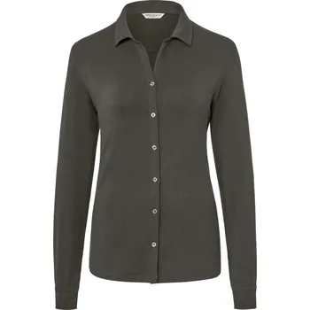 Pánské tričko 684297 - Tchibo - Halenkové triko s knoflíkovou légou - pro ženy - vel. XL 48/50 - barva: šedá