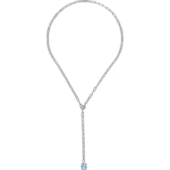 Řetízek 704047 - Tchibo - Článkový řetízek s přívěskem - barva: modrá