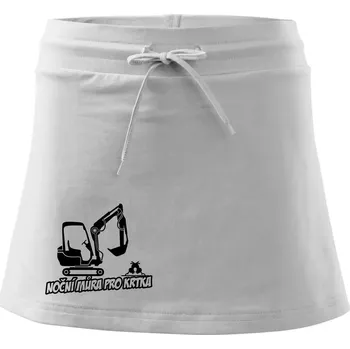 Dámská sukně Noční můra pro krtka - Sportovní sukně - two in one - M ( Bílá )