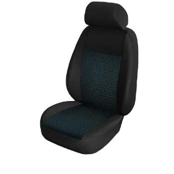 Ochranný autopotah Autopotah pro Citroen C4 Cactus (2014-2020) - zadní opěradlo dělené, typ 1, Badin černý, řidič + spolujezdec