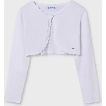 Dívčí oblečení bolerko na šaty pletené bílé Mayoral 332-54 velikost 164