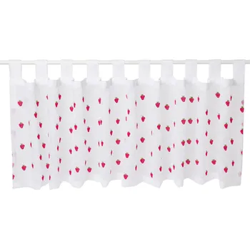 Záclona Tchibo Vyšívaná krátká záclona Vícebarevná 180 x 46 cm