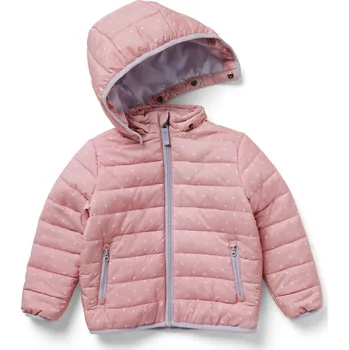 Dívčí bunda 696261 - Tchibo - Dětská prošívaná bunda - pro miminko - vel. 86/92 - barva: bílá