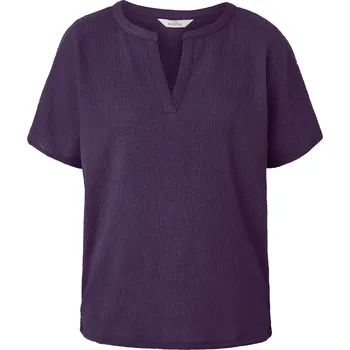 704809 - Tchibo - Strukturovaná halenka s krátkým rukávem - pro ženy - vel. 44 - barva: fialová