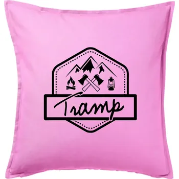 Polštář Tramp erb - Polštář 50x50 - 50x50 - Pouze potah ( Růžová )