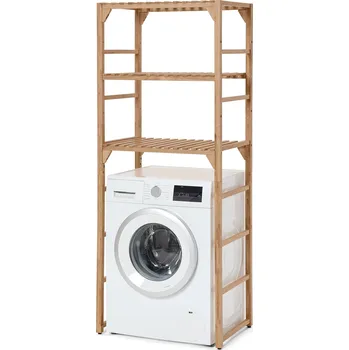 regál 700105 - Tchibo - Regál nad pračku z masivního dřeva - barva: hnědá