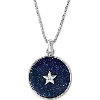 Náhrdelník 689635 - Tchibo - Náhrdelník Hvězdná obloha - barva: bílá