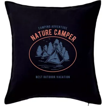 Polštář Nature Camper - Polštář 50x50 - 50x50 - Pouze potah ( Černá )