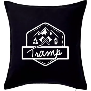 Polštář Tramp erb - Polštář 50x50 - 50x50 - Pouze potah ( Černá )