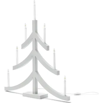 Svícen 648594 - Tchibo - XL svícen s LED - barva: šedá