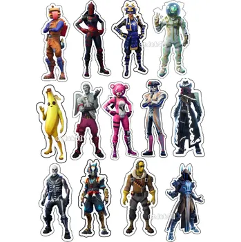 Jedlá dekorace na dort Fortnite č.9 - jedlý papír - Bez úprav / Jedlý papír / Bez decor gelu