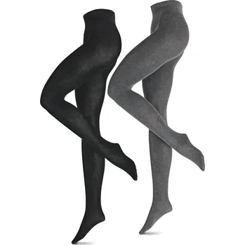 Dámské punčochy 690413 - Tchibo - Pletené punčocháče - pro ženy - vel. XL 48/50 - barva: černá