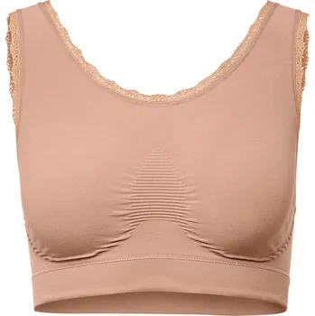 Dámské spodní prádlo 697292 - Tchibo - Bezešvá podprsenka - pro ženy - vel. L 44/46 - barva: béžová