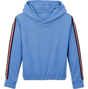 Dívčí mikina 628455 - Tchibo - Mikina hoodie zkráceného střihu - pro dívky - vel. 134/140 - barva: modrá