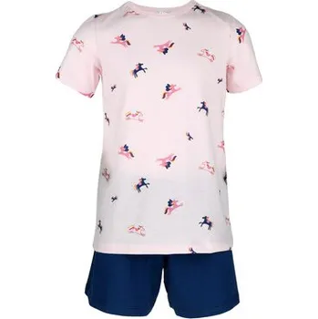 Dívčí pyžamo Pleas Dívčí krátké pyžamo růžová 104 (183783-503-104)