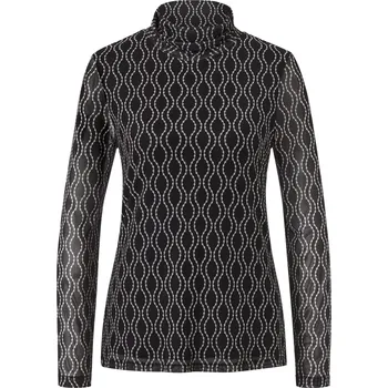 Dámské tričko 689470 - Tchibo - Síťované rolákové triko s potiskem - pro ženy - vel. L 44/46 - barva: černá/s potiskem