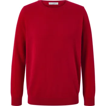 Pánský svetr 689903 - Tchibo - Kašmírový svetr s kulatým výstřihem - pro muže - vel. M 48/50 - barva: červená