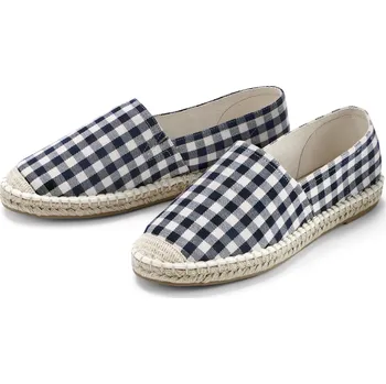 Dámské mokasíny 634775 - Tchibo - Espadrilky - pro ženy - vel. 41 - barva: modrá/kostkovaný