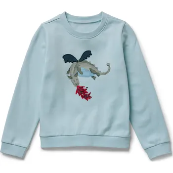 Chlapecká mikina 694524 - Tchibo - Dětská mikina s počesanou vnitřní stranou - pro kluky - vel. 122/128 - barva: modrá