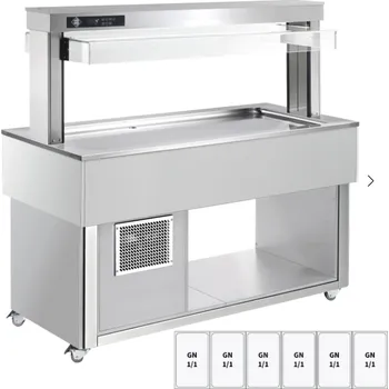 Bufet chlazený GN 6-1/1 TR Lime + 6 RAL RM GASTRO