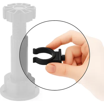 Nábytkové kování Interex Uchycení nožičky na plastový sokl