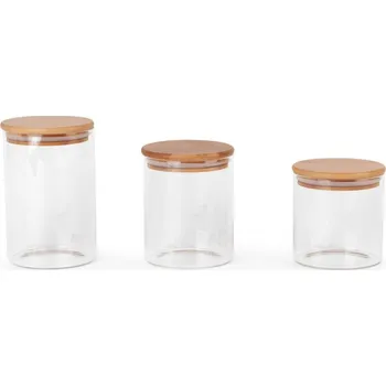 Dóza na potraviny Sada tří nádob POLA 01 průsvitná