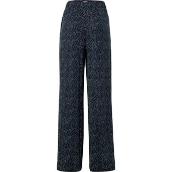 Dámské kalhoty 703006 - Tchibo - Kalhoty se širokými nohavicemi s potiskem - pro ženy - vel. XXL 52/54 - barva: modrá/s potiskem