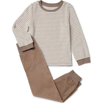 Kojenecká souprava 701469 - Tchibo - Plyšová souprava pro miminka - pro miminko - vel. 62/68 - barva: bílá/s proužky