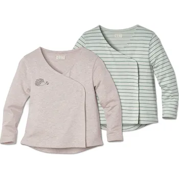 Zavinovačka 397705 - Tchibo - Zavinovací kabátky z bavlněného žerzeje - pro miminko - vel. 86/92 - barva: zelená