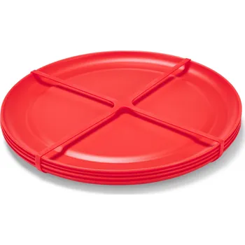 Talíř 657791 - Tchibo - Piknikové talíře - barva: červená