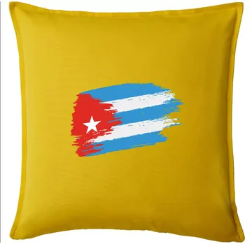 Polštář Kuba vlajka - Polštář 50x50 - 50x50 - Pouze potah ( Žlutá )