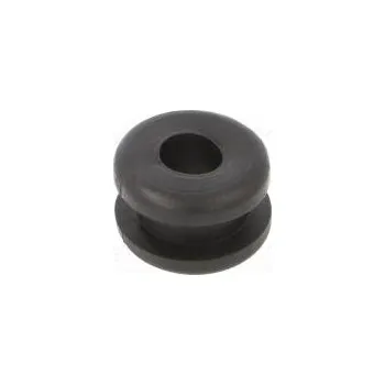 Průchodka Ømont.otv 10mm Øotv 6mm PVC černá -30÷60°C UL94V-0